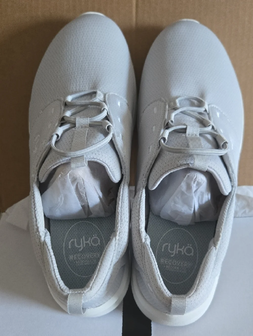 Ryka Light Grey Lightweight Slip-On Knit Sneakers *NWOT - Picture 3 of 4